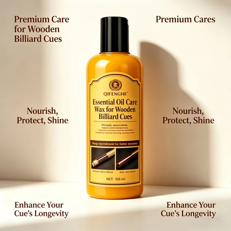 Wooden Billiard Cue Care Wax - Deep Nourishing Polishing & Restorer