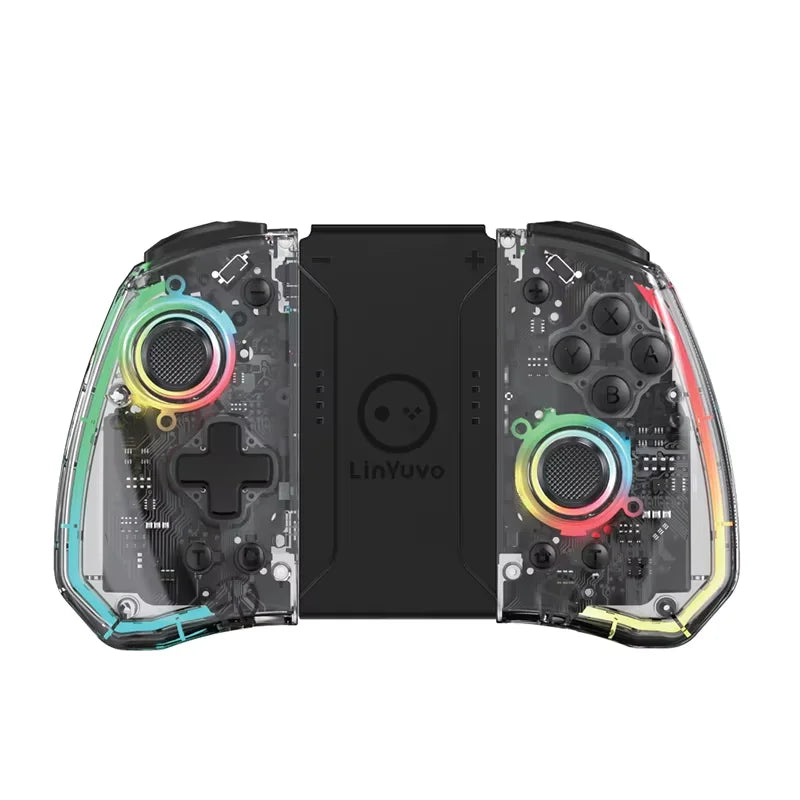 Wireless Gamepad for Switch OLED & Lite | Turbo & 8-Color LED