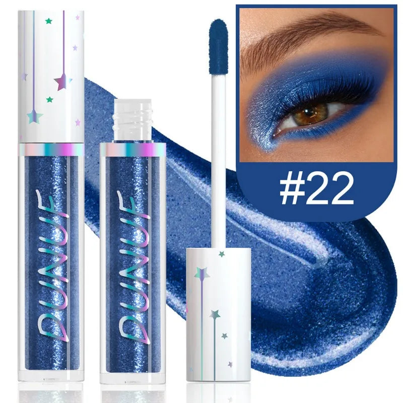 24-Color Liquid Eyeshadow Stick Metallic Glitter Waterproof Stage Makeup