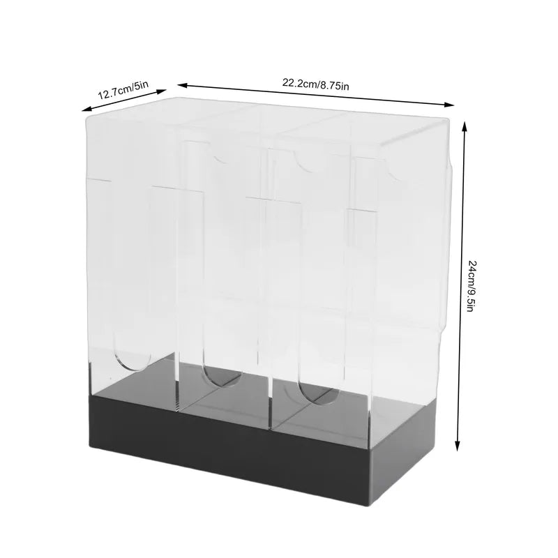 Acrylic Card Display Holder Organizer for Trading & Sports Cards - 3 Slots