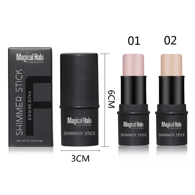 Multi-Color Highlight Stick Makeup Contouring & Shimmer Powder for Face Women Cosmetics
