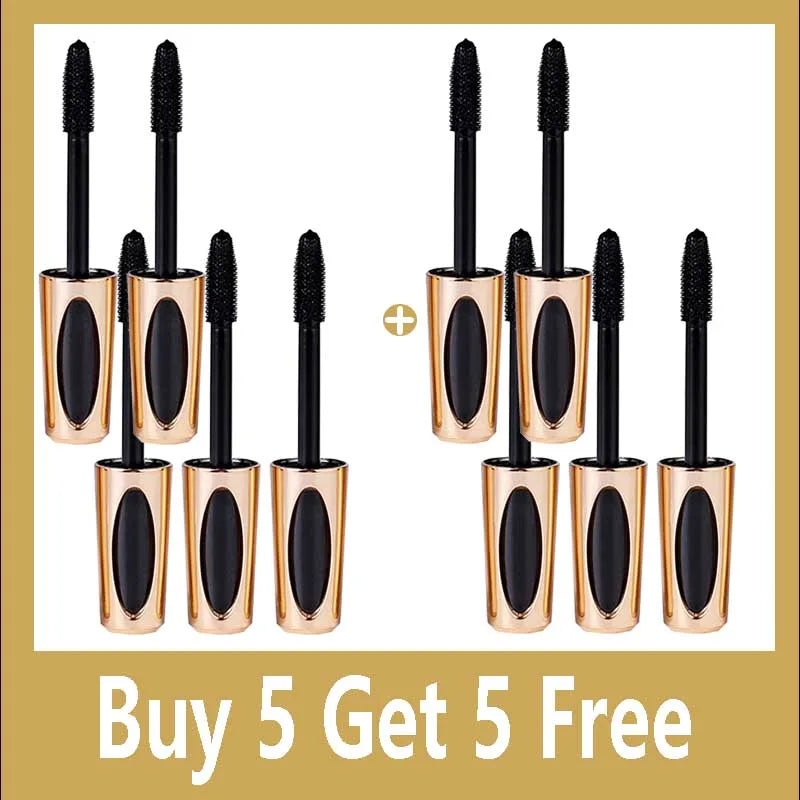 Waterproof 5D Mascara for Lengthening & Thickening Eyelashes - Black