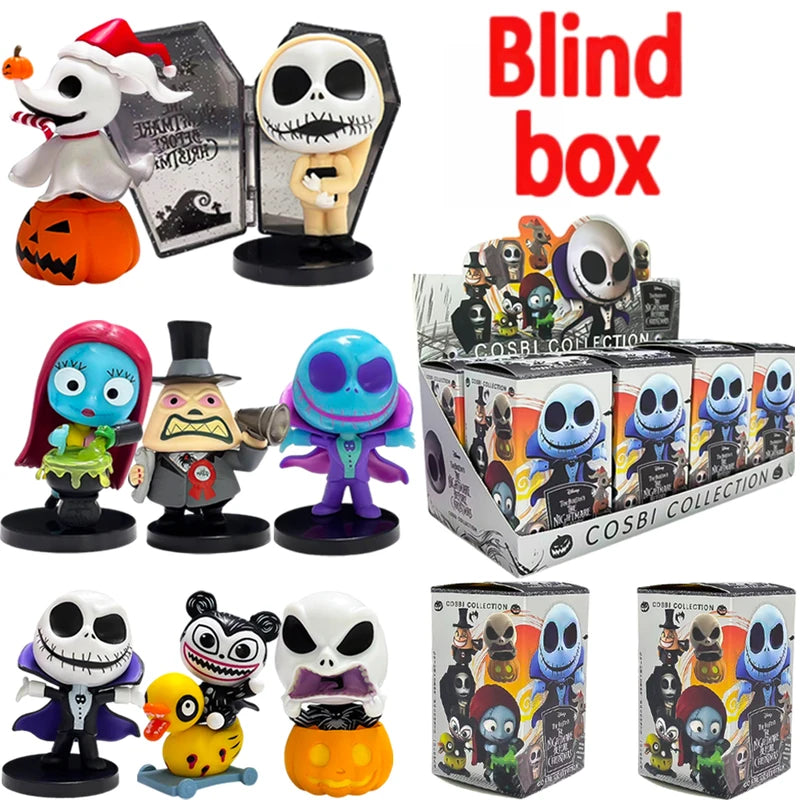 8PCS Nightmare Before Christmas Sally Collectible Doll Set - Halloween Birthday Kids Toys