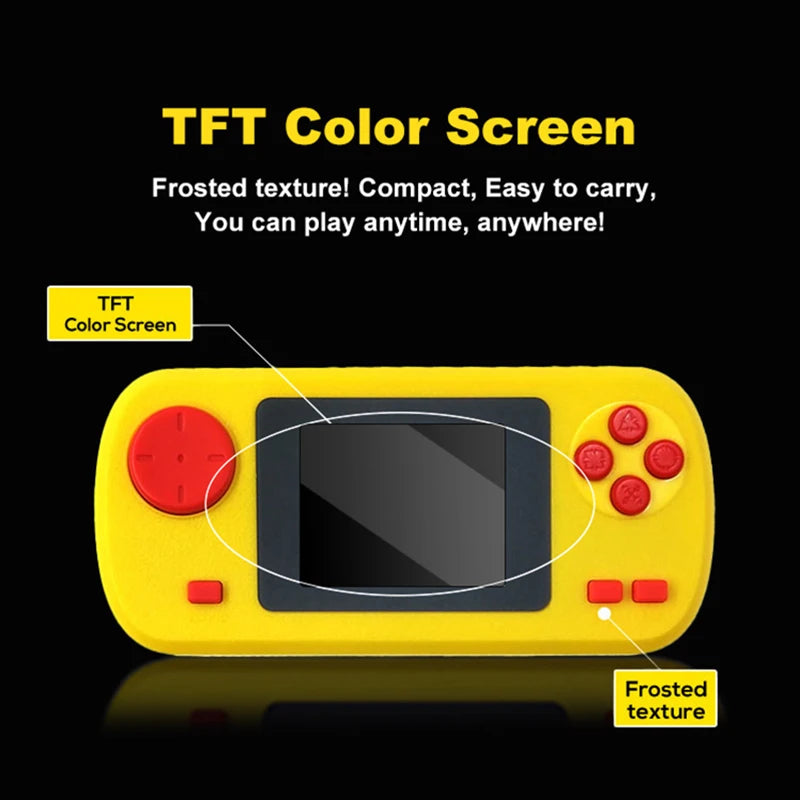 Portable Handheld Retro Video Game Console with 128 Classic Games - Multiple Colors