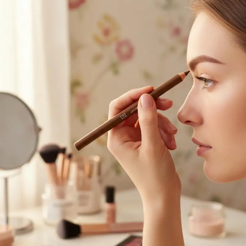 Multi-Function Waterproof Wooden Eyeliner & Eyebrow Pencil - Natural Look