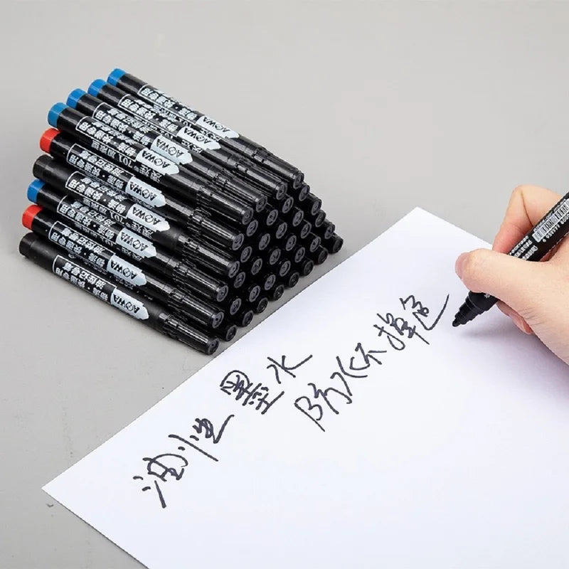 Premium Waterproof Oil-Based Paint Marker Pen Set for Multi-Surface Use - Quick-Drying & Permanent