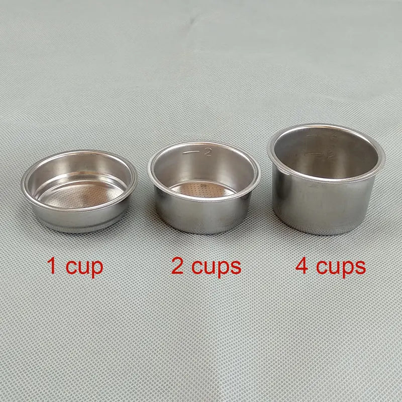 51mm Bottomless Coffee Portafilter with 1 2 4 Cup Baskets for Espresso Machines