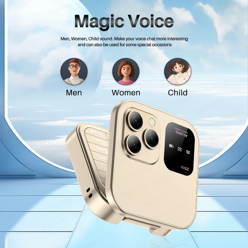 Dual SIM Flip Mini Mobile Phone with Call Record FM Radio & Voice Function