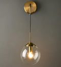 Modern Glass Wall Lamp Creative Golden Sconce Nordic Lighting Fixture for Home Bedroom Living Room Kitchen