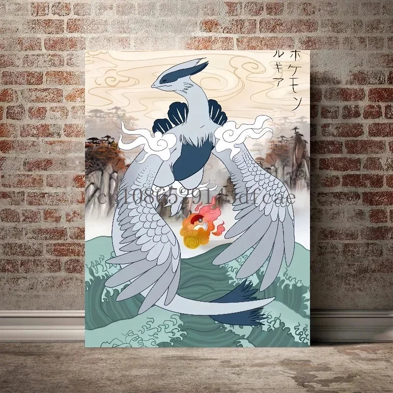Pokemon Canvas Wall Art - Empoleon Poster for Home & Living Room Decor