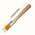 10Pcs Wooden Handle Nylon Bristle Paint Brushes for Oil Painting and Cleaning Set
