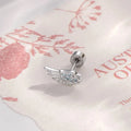 Hypoallergenic Titanium Earring Stud for Women and Girls - Angel Wing Design, Flat Back Body Jewelry