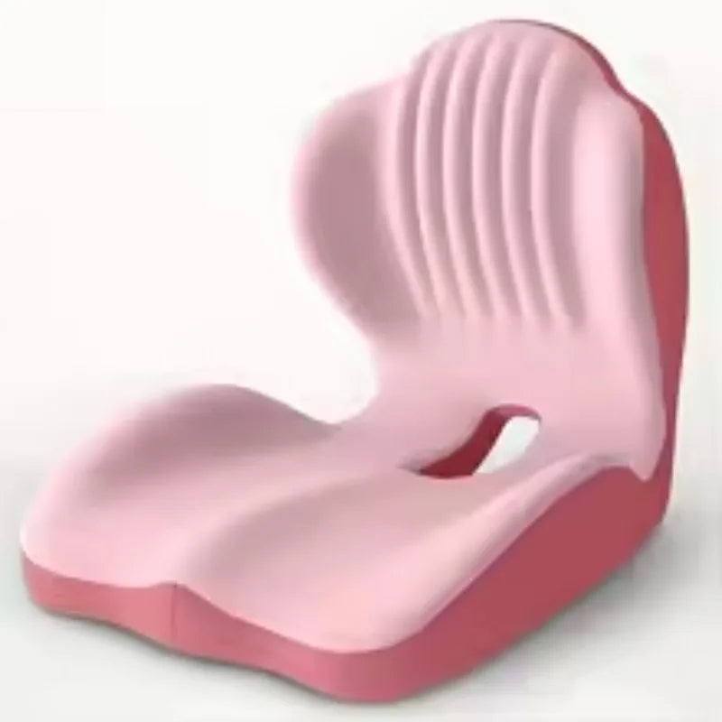 Memory Foam Lumbar Support Cushion - Ergonomic Back Pain Relief for Office & Car Seats