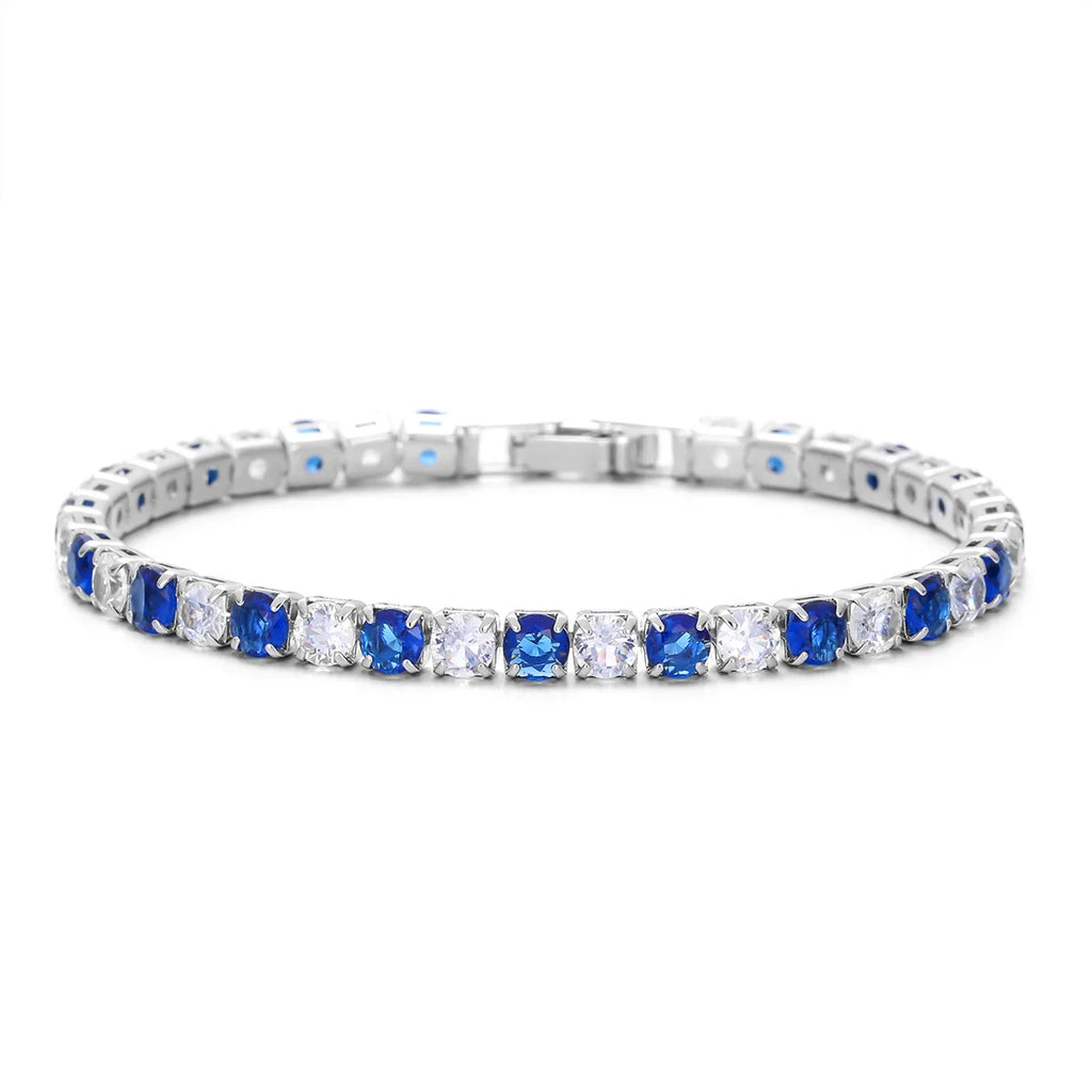 Sterling Silver Zirconia Charms Bracelets for Women Wedding & Holiday Gifts
