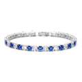 Sterling Silver Zirconia Charms Bracelets for Women Wedding & Holiday Gifts