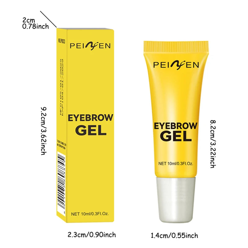 Eyebrow Shaping Gel with Brush - Strong Hold & Long-Lasting Natural Look