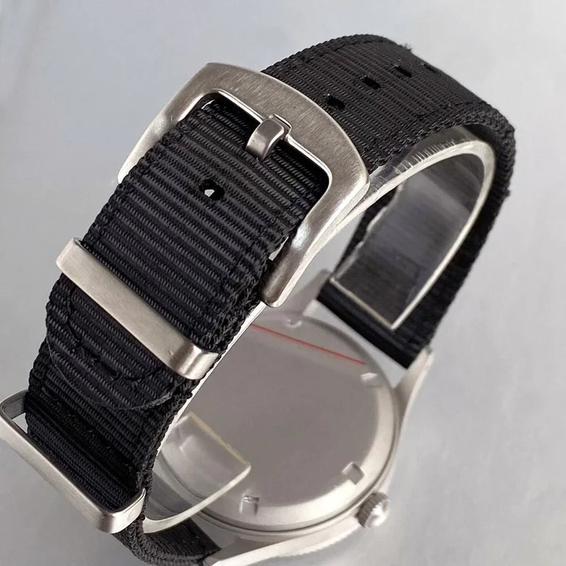 50-Fathoms Retro Black 40mm Sapphire Automatic Diver Watch with Green Luminous Bezel