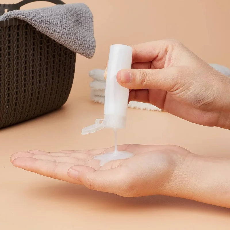 50PCS Travel Refillable Squeeze Bottles for Toiletries and Cosmetics