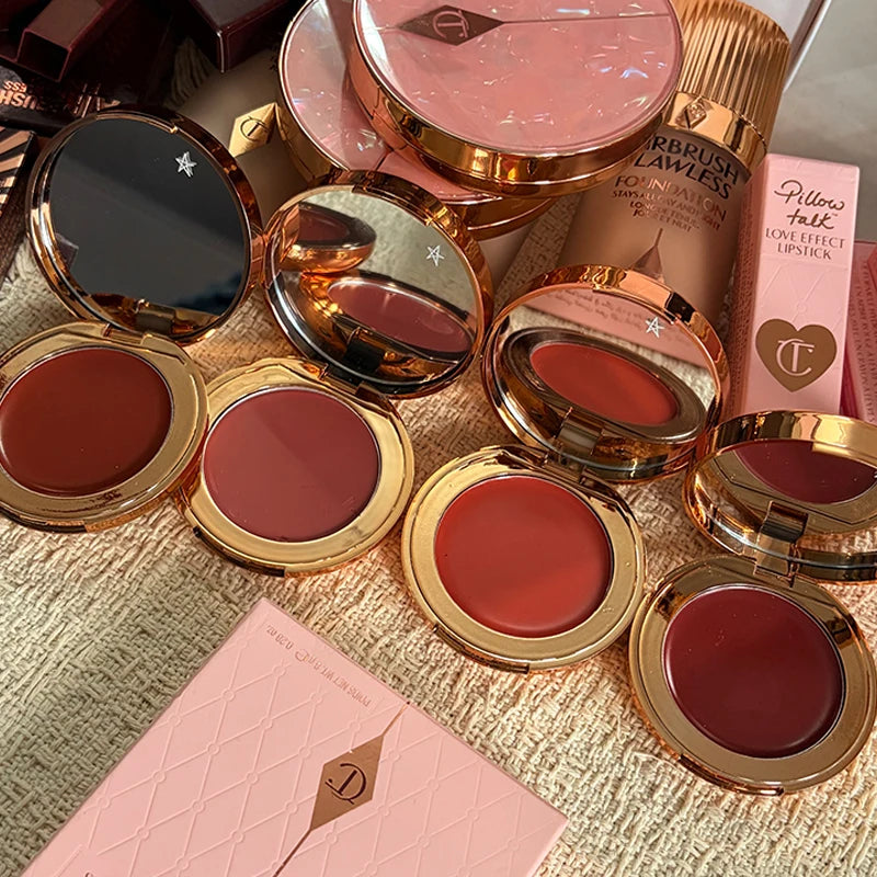 Lip & Cheek Blush Stick Set - Matte Liquid Balm for Natural Finish
