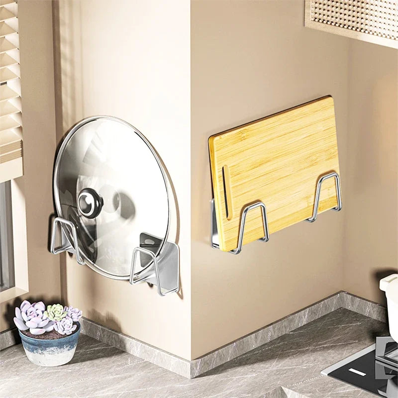 Self-Adhesive Stainless Steel Sink Sponge Holder Rack Kitchen Organizer