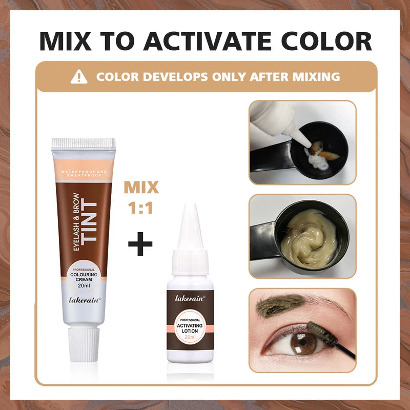 Professional Lash Lift & Tint Kit for Eyelashes and Brows - Includes Perming, Tinting, and Application Tools