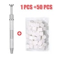Mini Nail Art Sponge Set with Stainless Steel Clamps - 50pcs Gradient Colors