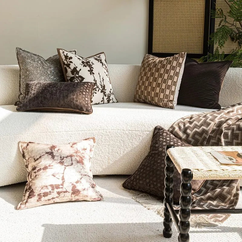 Luxury Cushion Cover 30x50 45x45cm Full Branch Pillow Case for Home & Hotel