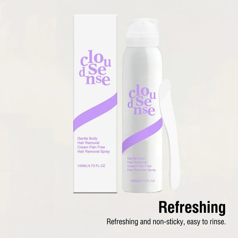 Painless Hair Removal Spray for Face, Arms, Body - Fast Acting & Skin Friendly