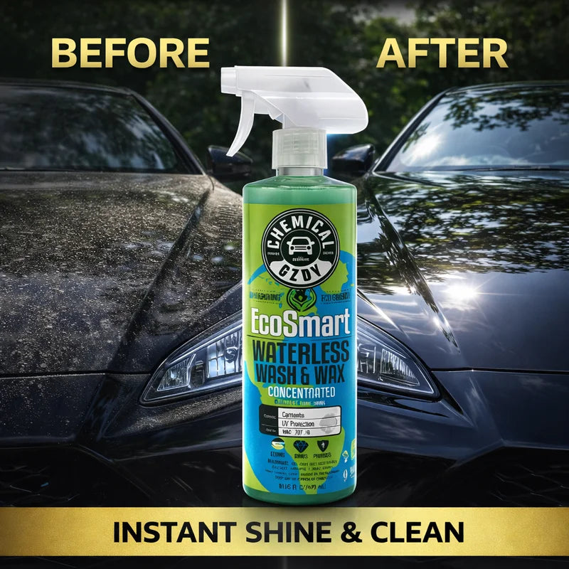 Waterless Car Wash & Wax Spray 16 oz - No Water Needed Glossy Shine & UV Protection