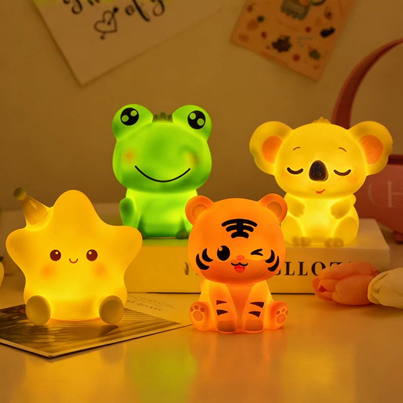 Cute Animal LED Desk Lamp - Mini Reading Light for Room Decor