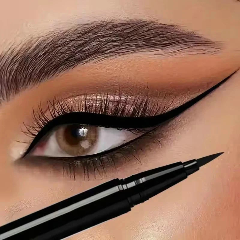 Waterproof Black Eyeliner Pencils - Smudge-Proof & Long-Lasting, Beginner-Friendly Makeup Set