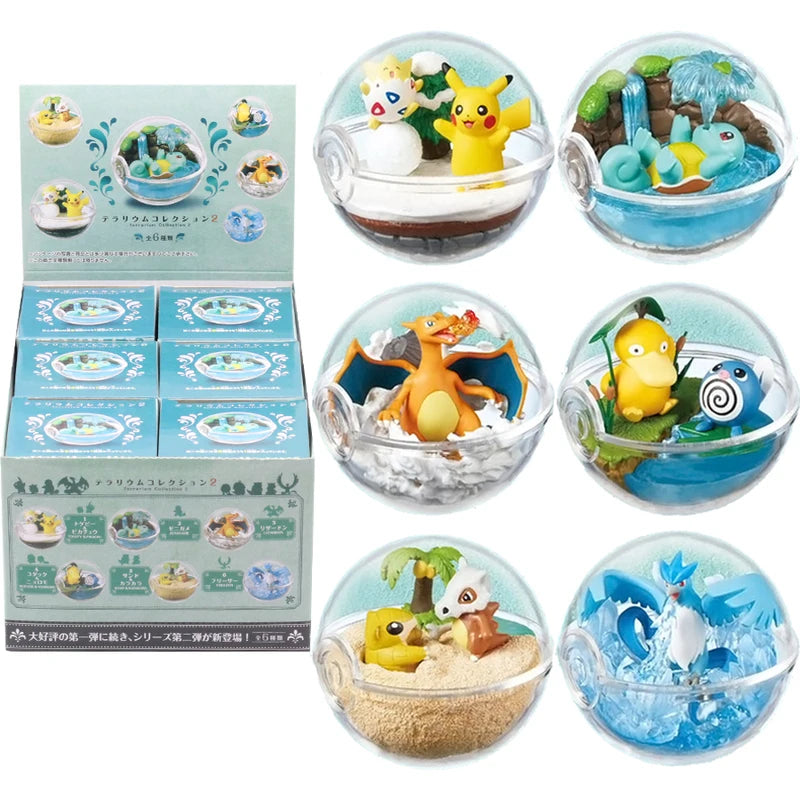 Anime Figures Blind Box Set - Pikachu Eevee Snorlax Toy Collection