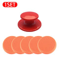 Car Polishing Pads Kit - 6 Multi-Functional Wash & Wax Sponges with Handle