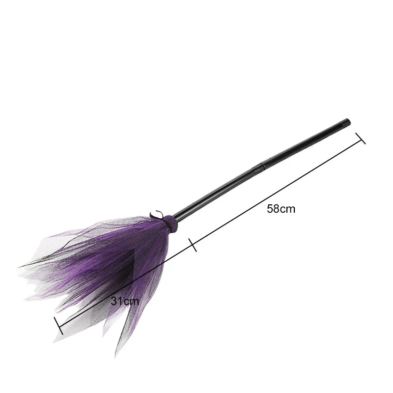 Wizard Broom Detachable Festival Party Decoration Cosplay Costume Prop