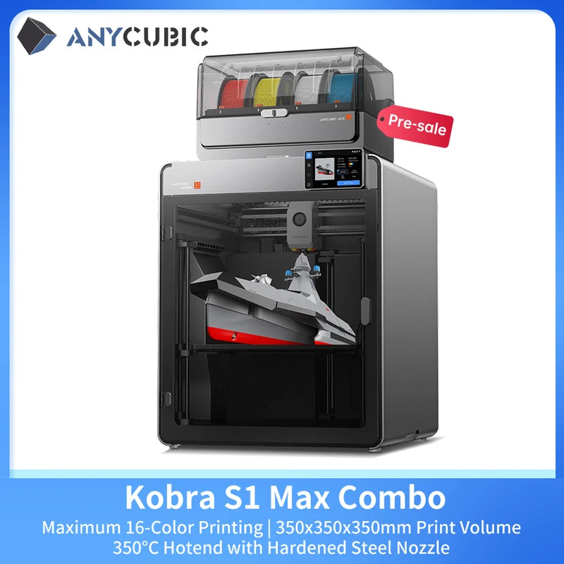 Multicolor 3D Printer Max 600mm/s Speed, Large 350x350x350mm Hotend Nozzle