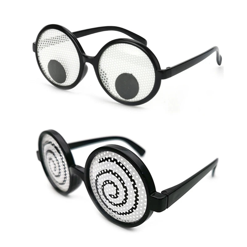 Halloween Party Props Rotating Eyeballs Cosplay Glasses for Festive Events