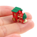 Dollhouse Miniature Wooden Train - DIY Doll House Decor Accessories, 1:12 Scale