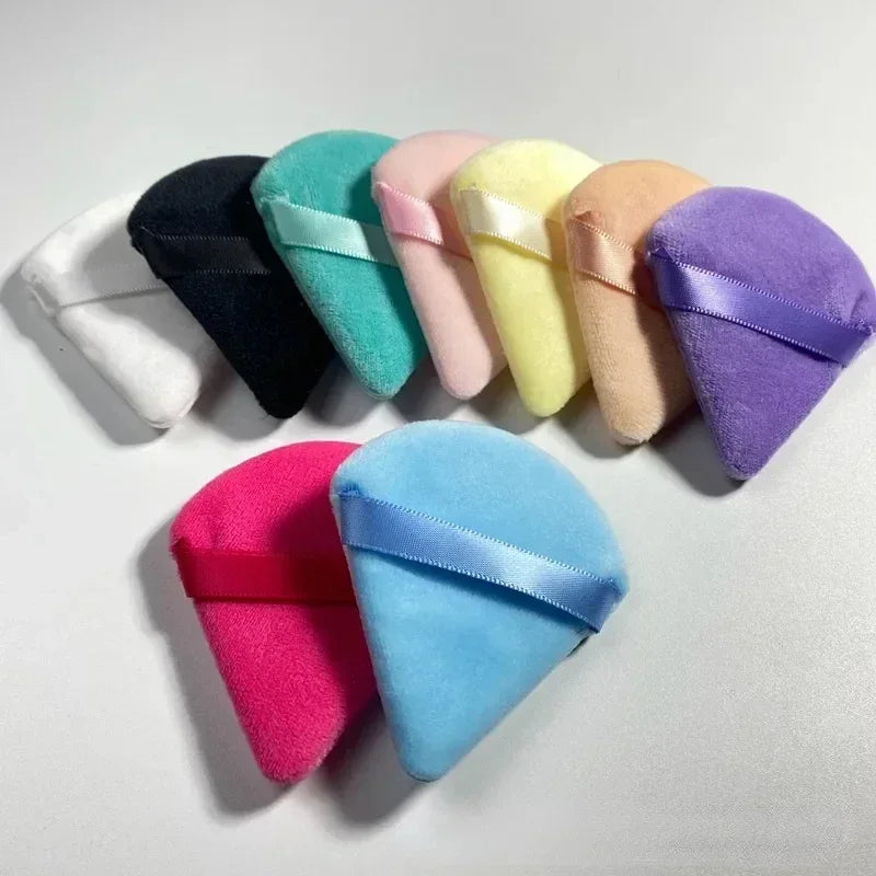Velvet Makeup Sponge Set - Triangle Shape Foundation Powder Blenders Wet Dry Washable