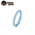 Titanium Nose Ring Septum Clicker Lip Body Piercing Jewelry 16G 18G 20G