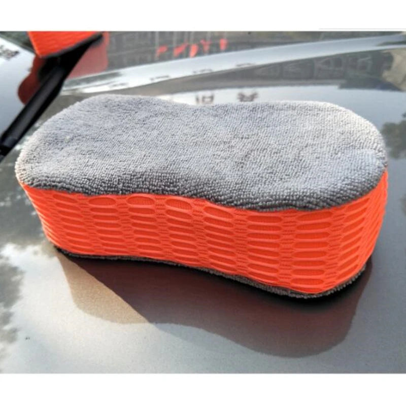 Extra Large Car Wash Sponge Honeycomb Coral Cleaning Block - Orange