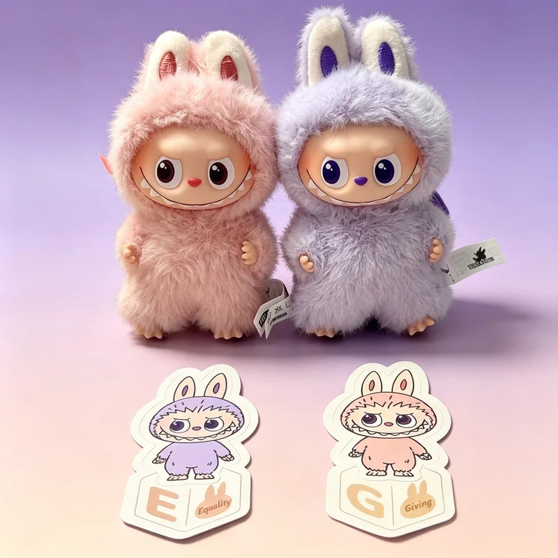 Pop Mart Labubu Dolls - Collectible Vinyl Plush Keychain Gift Set