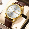 Minimalist Men's Calendar Watch Casual Belt Style Night Light Waterproof Classic
