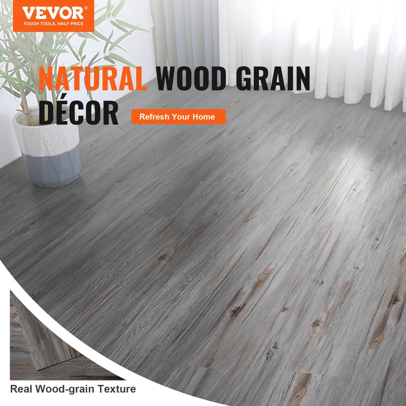 Self Adhesive Vinyl Floor Tiles 20/36pcs Vintage Wood Grain DIY Flooring