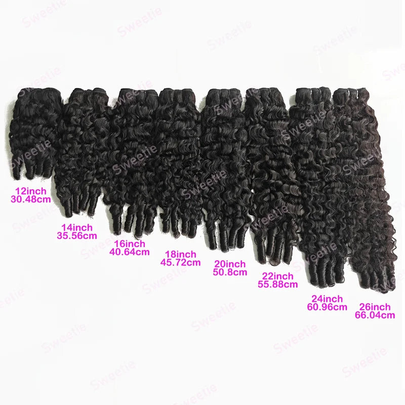 30 Inch Burmese Curly Human Hair Extensions - Brazilian Virgin Remy Hair Bundles
