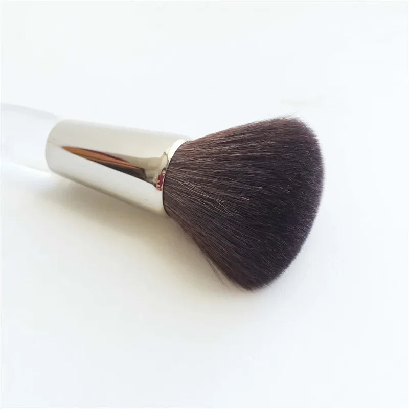 Large Powder Brush with Goat Hair - Makeup Blending & Finishing Tool