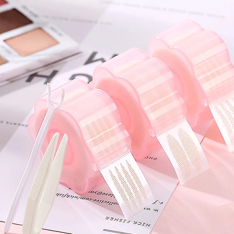Water-Activated Double Eyelid Tape Set - Invisible, Glue-Free, Long-Lasting, 360 Pieces