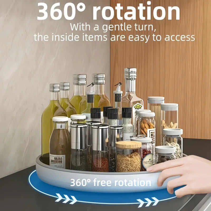 Rotating Spice Rack Organizer - 360 Degree Lazy Susan for Pantry & Countertop Storage