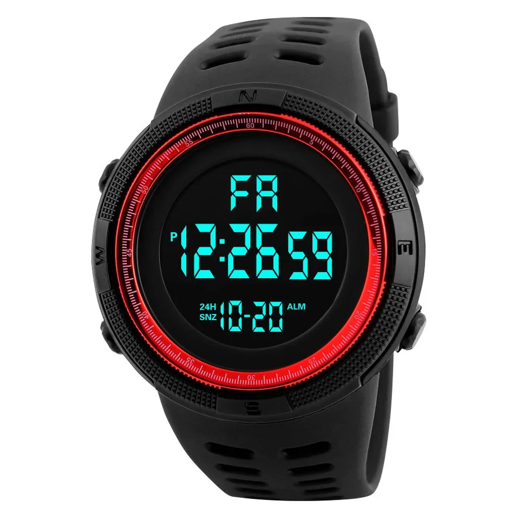 Men's Digital Sports Watch Multifunction Military Luminous Waterproof Wristwatch