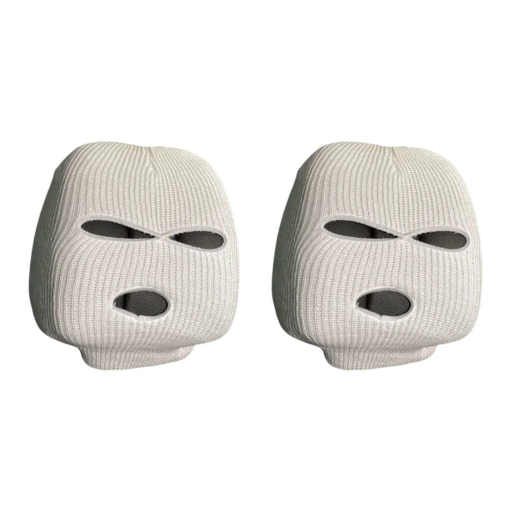Full Cover 3-Hole Car Seat Headrest Cover Halloween Christmas Funny Decor
