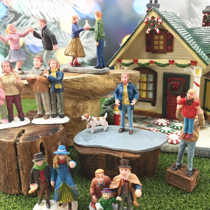 Miniature Figurines Sculpture for Holiday Decor Handicraft Gift Desk Ornament